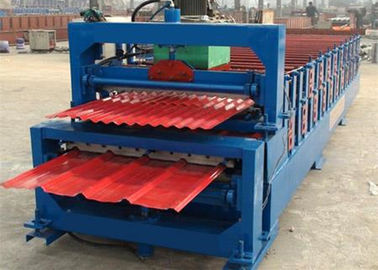 ประเทศจีน 5.5KW High Speed Roof Panel Roll Forming Machine With High Precision In Cutting ผู้ผลิต