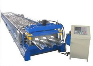 ประเทศจีน Galvanized Sheet Floor Deck Roll Forming Machine 0.8 - 1.2mm Thickness Plate ผู้ผลิต