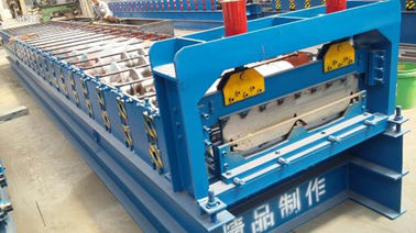 ประเทศจีน CE Blue Color Cold Roll Forming Machines WITH 3 - 6m / Min Processing Speed ผู้ผลิต