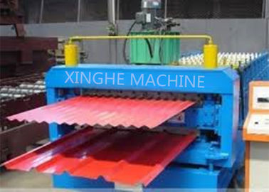 ประเทศจีน Galvanized Metal Double Layer Roofing Sheet Roll Forming Machine / Roll Former Machinery ผู้ผลิต