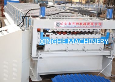 ประเทศจีน Double Layer Roll Forming Machine , Metal Roofing Corrugated Steel Sheet Wall Panel Tile Making Machine ผู้ผลิต