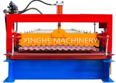 ประเทศจีน Automatic 850 Metal Roofing Corrugated Tile Roll Forming Machine / Colored Steel Sheet Roll Making Machine ผู้ผลิต
