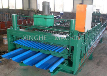 ประเทศจีน Smart Sheet Roll Forming Machine / Tile Roll Forming Machine For 850 Width Tiles ผู้ผลิต