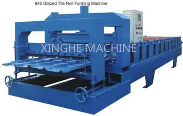 ประเทศจีน Colored Steel Glazed Tile Roll Forming Machine , Automatic Roll Forming Machines ผู้ผลิต