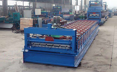 ประเทศจีน Zinc Corrugated Iron Roofing Panel Cold Roll Forming Machines , Metal Rolling Equipment ผู้ผลิต