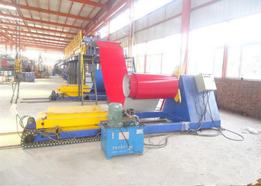 Manual Uncoiler Roll Forming Production Line , Sheet Metal Bending Tools ผู้ผลิต